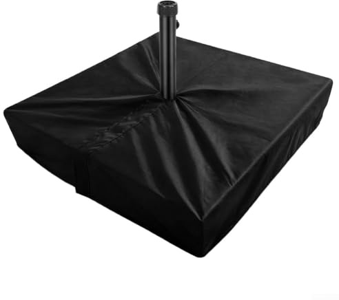 Housse de base de parasol en tissu Oxford 600D imperméable avec fermeture éclair pour jardin, terrasse, piscine, plage
