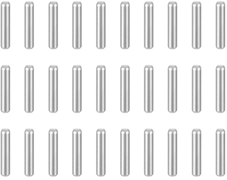 QUARKZMAN 50Pcs Perno Cilindrico M2.5(2.5mm X 11mm Acciaio Inox 304 Argento | Supporto Mensola Perno Aste Elementi Di Fissaggio, Per Dispositivi Metallici Mobili In Legno
