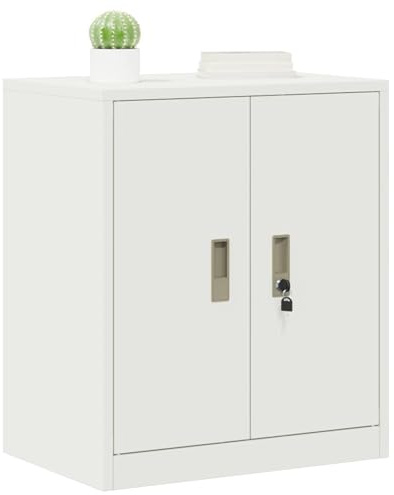 vidaXL Armario de Almacenamiento 60 x 40 x 70 cm Acero, Gabinete de Oficina Industrial, Unidad de Almacenamiento con Cerradura, solución Moderna, Organizador Duradero