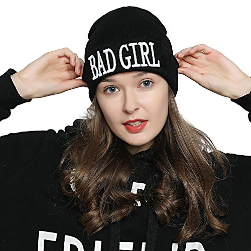 DonDon Mütze Damen Beanie Statement Wintermütze