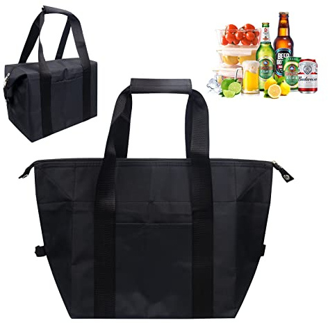 20L Kühltasche Faltbar, Isoliertasche Cooler Bag Einkaufstasche, Lunchtasche Picknicktasche Mittagessen Tasche für Camping, Picknick, Lebensmitteltransport, Einkauf