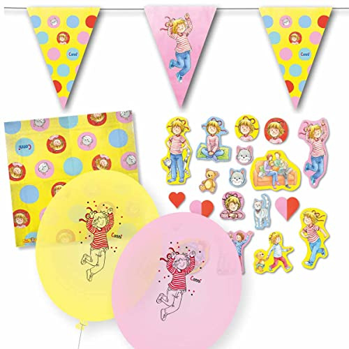 DH-Konzept Meine Freundin Conni Dekoset Servietten, Wimpelkette, Konfetti und Ballons // * Meine Freundin Conni * Partydekoration