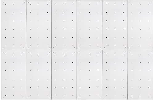 ALPIDEX Kletterwand ab 1,44 qm in Natur/Weiß/Braun inkl. Befestigungsmaterial und Einschlagmuttern, unbegrenzt erweiterbar Kinder Erwachsene, Farbe:Veredelt Weiß | 12 Paneele (8.64 m²)