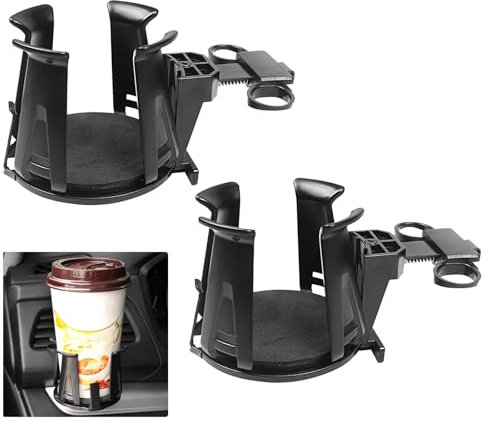 EACHPT Auto Getränkehalter,2 Stück Auto Becherhalter Universeller Dosenhalter Auto,Verstellbarere Auto Lüftungshalterung,Universeller Getränkehalter für Auto Aschenbecher,Kaffeebecher und Getränkedose
