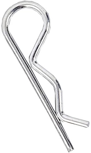 Konrunppy 20 Stück Federstecker B-Typ, verzinkter Kohlenstoffstahl B-Typ-Splint-Federstecker für feste Stifte Clip-Befestigungselemente (3.5 * 75mm)