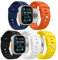 MoKo 5PZS Ocean Correa para Apple Watch Ultra2 49mm 46mm 45mm 44mm 42mm para Hombres y Mujeres,Silicona Pulsera Deportiva Correa para iWatch Serie 10 9 8 7 6 5 4 3 SE Ultra2, Color F