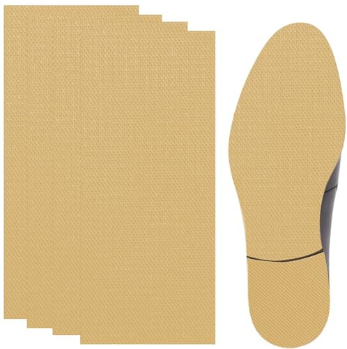25cm Anti Rutsch Sohle,4 Stück Schuhsohlen Reparatur Set (Khaki, Extra Länge)