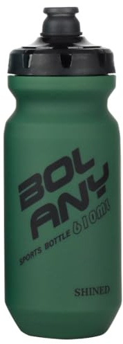 LYEAA Borraccia da montagna for bici da 610 ml Borraccia da spremere senza BPA MTB for bici da strada Borraccia portatile for ciclismo for corsa all'aperto Arrampicata Sport (Verde militare)