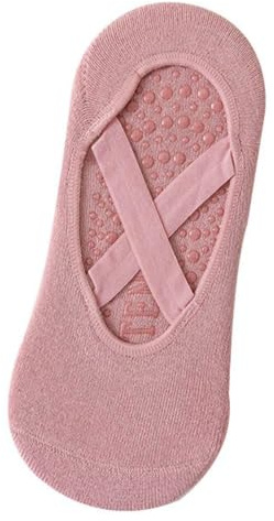 4 pares de calcetines de yoga y pilates, antideslizantes, calcetines deportivos para yoga, casa, calcetines deportivos para hombre y mujer, para fitness, yoga, pilates, gimnasia, ballet, danza, rosa