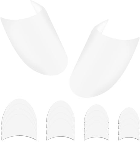 Set di 8 paia di tendiscarpe in plastica, per proteggere le pieghe delle scarpe, trasparenti, quattro misure, mantengono la forma, adatte per uomini, donne, adulti, bambini, set per la famiglia,