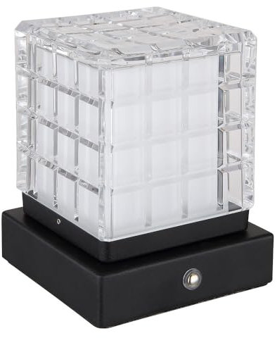 Globo Lampe de table d'appoint LED avec variateur tactile - Lampe de chevet - Batterie USB - Noir