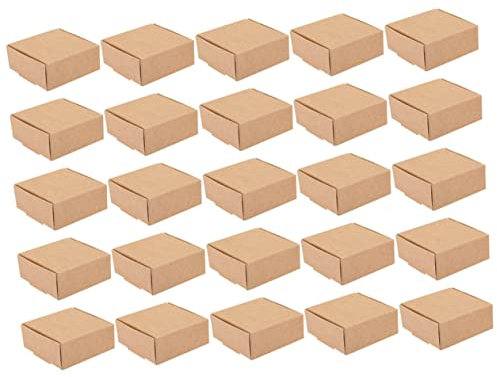DIYEAH 25stücke Teiliges Versandkartons Aus Robustem Kraftpapier Stabile Faltboxen Für Warensendung Und Lagerung Vielseitige Kleine Pakete Für Schmuck Spielzeug Und Dokumente