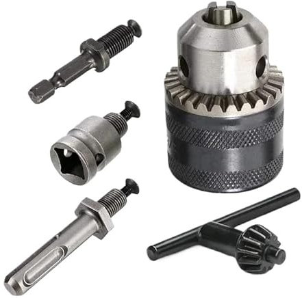 HXSMOZ Convertisseur 1,5-13 mm 1/2 20 UNF Mandrin de perceuse à clé Adaptateur à Changement Rapide 1/4 Clé à Chocs Embout Bielle Hex(Chuck Square B)