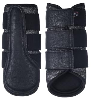 HKM Glitter Mesh Style Gamaschen, Schwarz, M