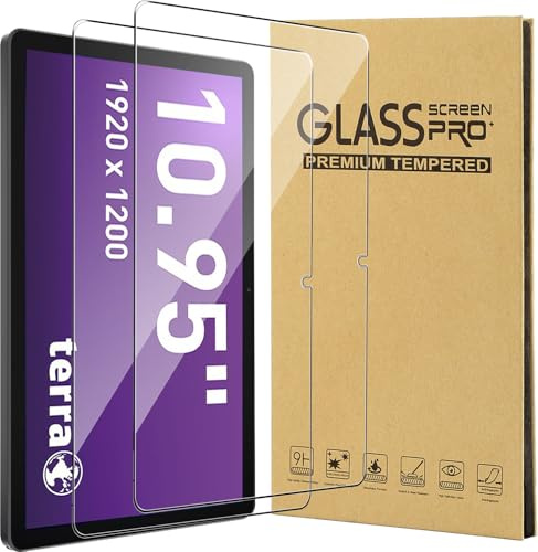 CONAPIKA 2 Pièces Protection Écran pour Terra Pad 1007 10.95 Pouces, Dureté 9H, Anti Rayures, Sans Bulles, Ultra HD Claire Film Verre Trempé pour Terra Pad 1007