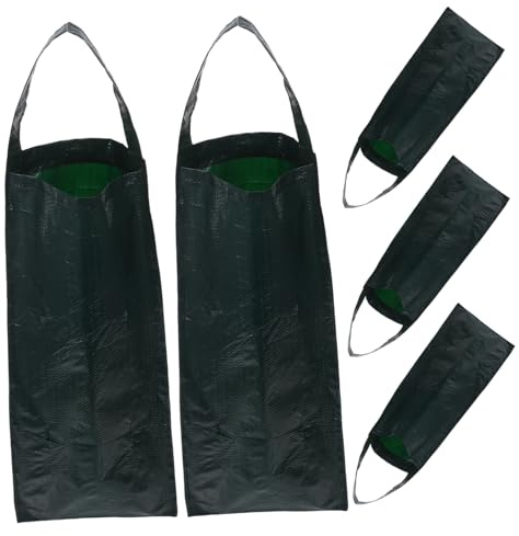SUPVOX 5piezas Bolsas para Plantar Fresas De Unidades con Orificios Bolsa Colgante para Jardinería para De Fresas y Tomates