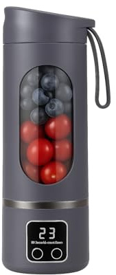 Mixeur Portable USB avec Affichage Numérique et Lame en Acier Inoxydable – Rechargeable, Compact & Puissant pour Smoothies, Jus, Boissons aux Fruits – 500ml, Nettoyage Facile, Idéal Maison & Voyage