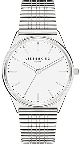 Liebeskind Berlin Damen Armbanduhr rund – Klassisches Design – Edelstahl- oder Lederarmband – 34mm - Schlichtes Ziffernblatt – Quarzwerk