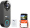 Videosprechanlage MBG line SF W3, Kamera, USB Klingel, WiFi, TUYA SMART, IoT, Gegensprechanlage, 2MPIX, Full HD 1920x1080p, Akku 4400 mAh, IP65, 120°/150°, Android, iOS, Schwarz