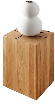 Woodroom Holzhocker Eiche massiv geölt (BxHxT 30x46x30 cm) Hocker, Stuhl