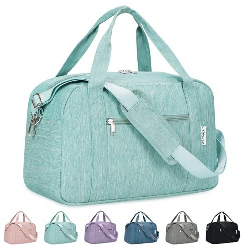 for Ryanair Cabin Bags 40x30x20 Underseat New Ryanair Travel Duffel Hospital Bag Ryan Air Carry on Luggage Holdall Overnight Weekend Bags for Women and Men 20L (Mint Green)