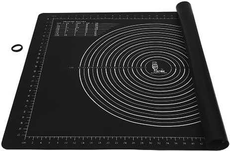 Non-Slip Silicone Pastry Mat Jumbo 31''by 24'' for Non Stick Baking Mats, Table/Countertop Placemats, Dough Rolling, Kneading/Fondant/Pie Crust Pad by Super Kitchen