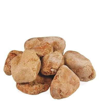 VIRSUS Ciottoli Marmo Rosso Verona, Sacca da 25kg, Sassi con Angoli arrotondati per Decorazione Ornamento Giardino, Pietre Naturali per Vaso Fiori, Acquario, Diametro 40-60 mm