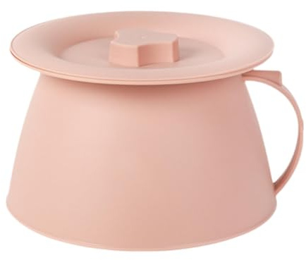harayaa Spittoon Practical Chamber Pot Bedside Commode Bucket Potty Urinal Bucket Bedpan for Indoor Bedroom Men Woman Adults Kids, C