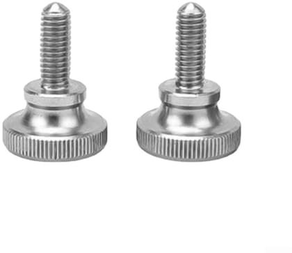 Rändelkopf-Rändelschraube mit Handfestzug, 2 Stück, 304 Edelstahl (M4 x 10)
