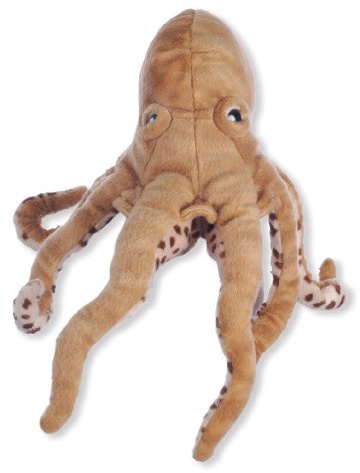 alles-meine.de GmbH Fingerpuppe - Krake Octopus/Tintenfisch - Handspielpuppe - Kasperlfigur Kasperle - Plüschtier als Fisch - Qualle - Fingerpuppen für Kinder & Erwachsene