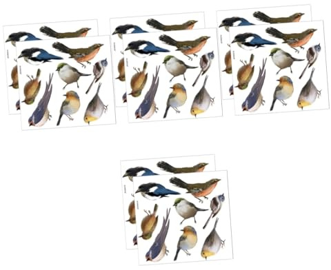 jojofuny 8hojas Pegatinas Adhesivas Anticolisión Para Ventanas Diseño De Aves Autoadhesivas Para Decoración y Protección De Aves