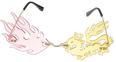 TEMPNAP 1stück Lustige Partybrille Im Drachen-design Einzigartige Sonnenbrille Für Kreative Anlässe Schützend Und Bequem Als Fotorequisite Für Karneval Oder Halloween