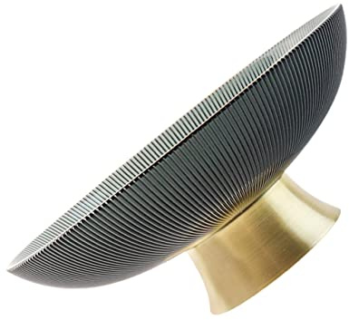 Homoyoyo Coupe à Fruits Pied en Verre, Style Classique Élégant | Forme Chic, Léger et Résistant à Décoloration, pour Table Basse, la Cuisine, Salon