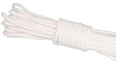 10 Meters Nylon Rope 6mm Wide Nylon Clothesline White Rope For Binding,Weaving