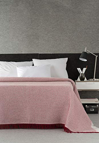 Plaidtor Nido Plaid Multiusos, Algodón, Rojo, 230x260 cm