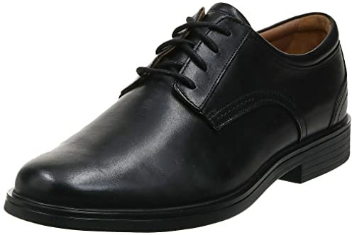 Clarks Un Aldric Lace Herr Derbyskor, Svart läder, 44 EU