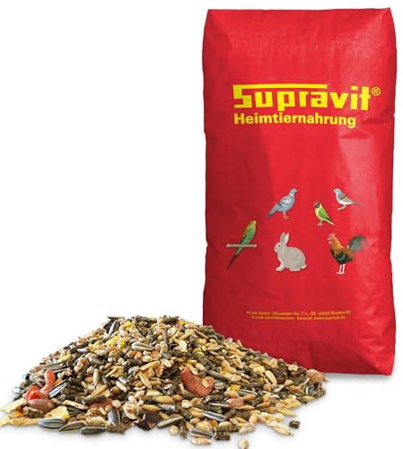 Supravit Nagerfutter I Kleintierfutter 25kg I Premium Futter - Mischung ideal für Hamster, Kaninchen, Zwergkaninchen, Meerschweinchen, Mäuse & Ratten I Alleinfuttermittel für Nager