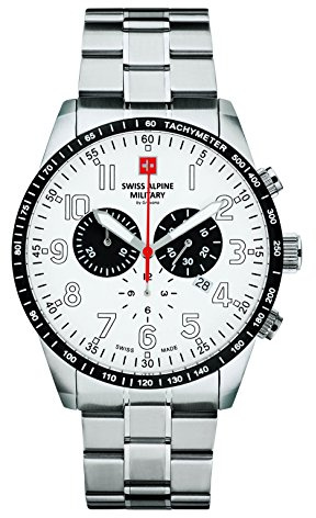 Swiss Alpine Military Analog MID-32356, Silber, Armband