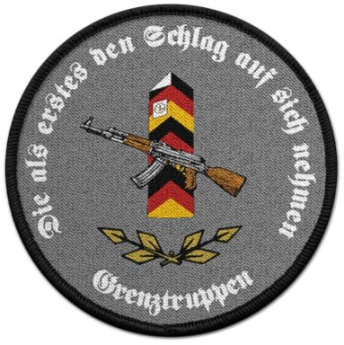 Patch DDR Grenztruppe Grenzstein AK NVA Grenze Sicherung MfNV Überwachung #30454