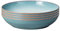 Denby - Azure Haze Blue Pasta Bowls Set of 4 - 1050ml Large Stoneware Ceramic Bowls For Pasta Dishes - Dishwasher Safe, Microwave, Freezer Safe - Blue, White Reactive Gradient Glaze - Chip Resistant