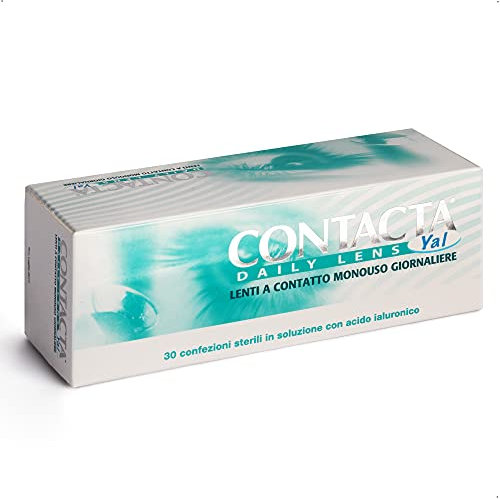 Contacta, Daily Lens Yal 30, Lenti a Contatto Giornaliere per Miopia, Lenti a Contatto con Acido Ialuronico Sicure e Facili da Applicare, Diottrie -1,75, Confezione da 30 Lenti Monouso