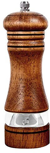 Salz Pfeffermühle, Gewürzmühle Pfeffermühle und Salzmühle mit Verstellbarem Keramikmahlwerk, salz und Pfeffer mühle, Auch als Moderne Salzmühle Chilimühle, aus Holz (B)