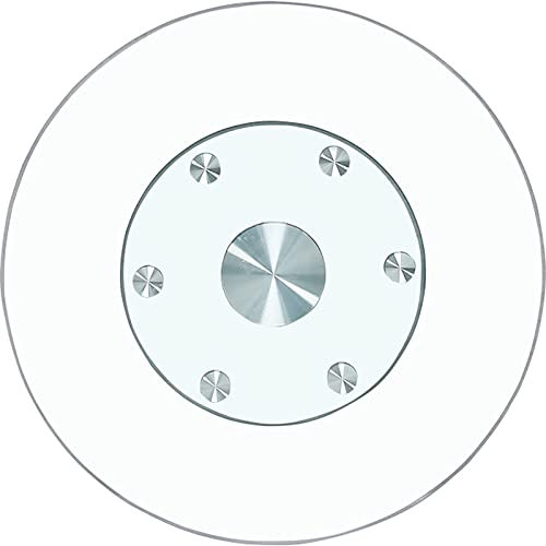 Plateau Tournant De Table Ronde Table À Manger Ronde Pivotant Grande Plaque De Service De Table Plate Rotative Transparente avec Centres De Table De Roulement Silencieux (Size : 100cm/39in)