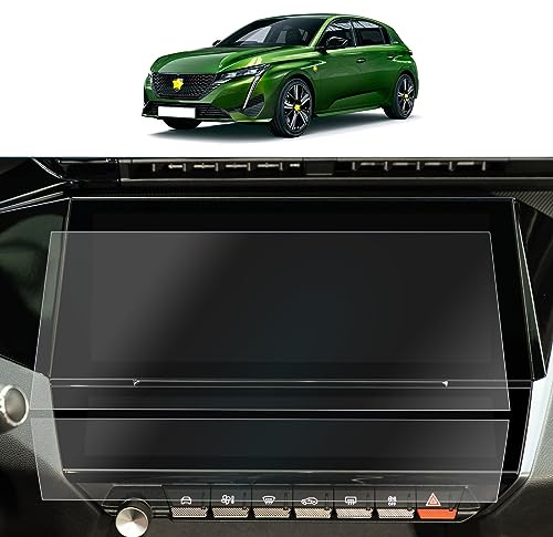 SKTU [4 pièces] Film de protection d'écran compatible avec Peu*geot 308 SW P5 2022 2023 i-Cockpit i-Toggle GPS PET Protégé écran