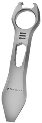 Hamans Outil multifonction EDC en titane pour décapsuleur, extracteur de clous, clé à pied de biche, tournevis, taille compacte