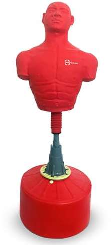 Fristående boxningssäck – stor 170–175 cm Body Opponent-dummy (BOB) med fyllbar bas för boxning, kickboxning och kampsport träning – träningsutrustning för hemträning av Body Revolution