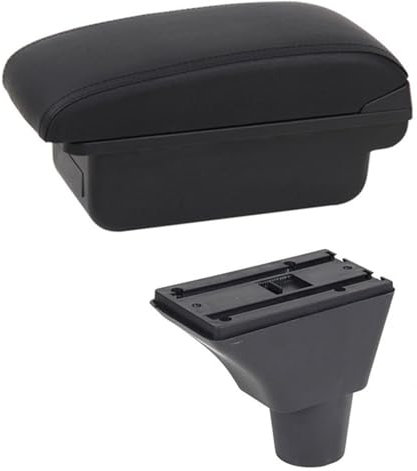 central Apoyabrazos Para Seat Para Ibiza 6j Para Ibiza 6L Compartimento Reposabrazos Para Coche Contenido Tienda Central Con Portavasos Caja Almacenamiento Para Consola Central USB ( Color : B1 Black