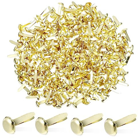 SEWACC 300stücke Kleine Metallklammern Runde Papierverschlüsse in Pastellfarben Binderklammern Für Scrapbooking Und Basteln
