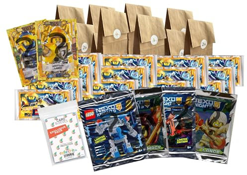 Bundle mit LEGO Nexo Knights - 24 Überraschungen - Adventskalender 2018 + Exklusive Collect-it Hüllen