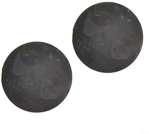 Kit di 2 palline di fuoco rotonde riutilizzabili di alta qualità, per interni ed esterni, ornamenti decorativi resistenti al calore, per caminetto a gas, colore nero, dimensioni 7,6 cm, 10,2 cm, 12,7